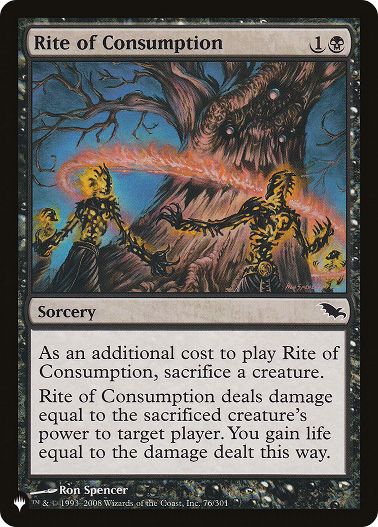 Rite of Consumption |  (SHM-76) [The List]