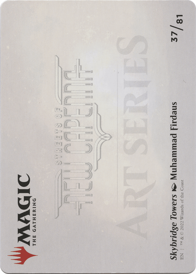 Skybridge Towers // Skybridge Towers (ASNC-037) - New Capenna Art Series (Borderless) Foil