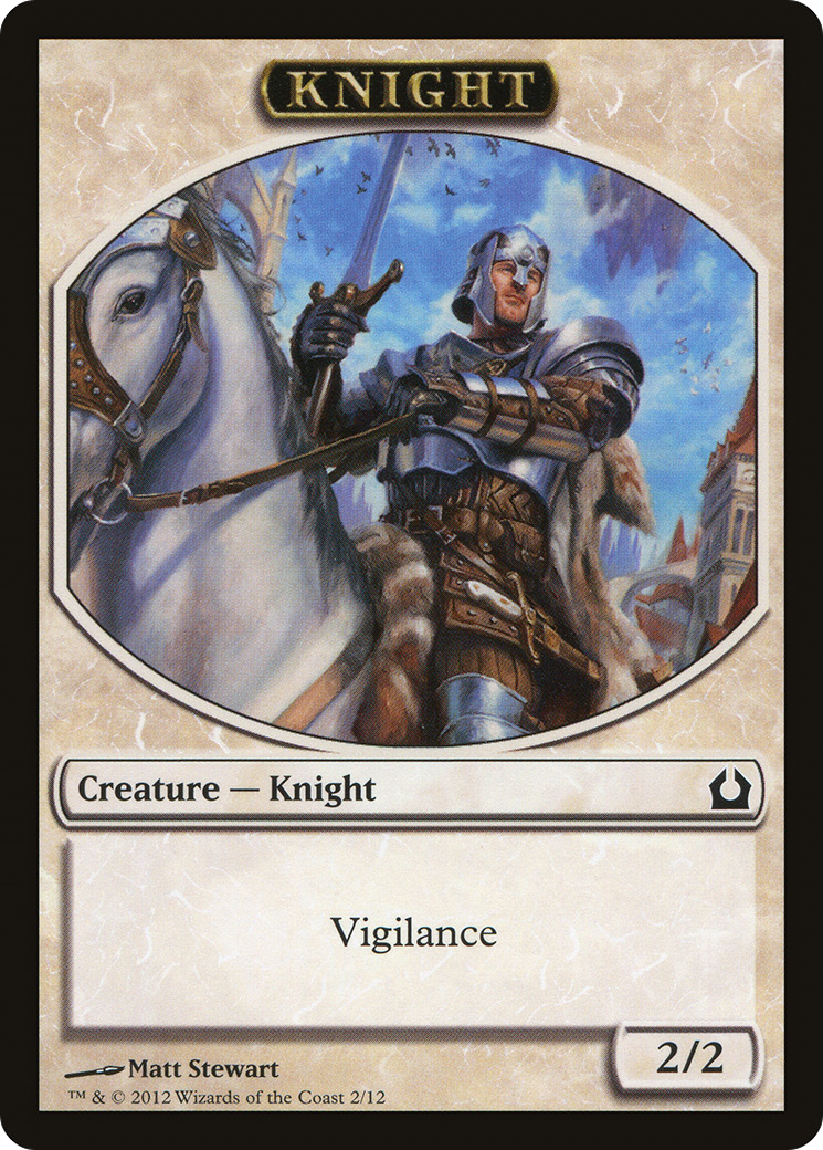 Knight (TRTR-002) - Return to Ravnica Tokens
