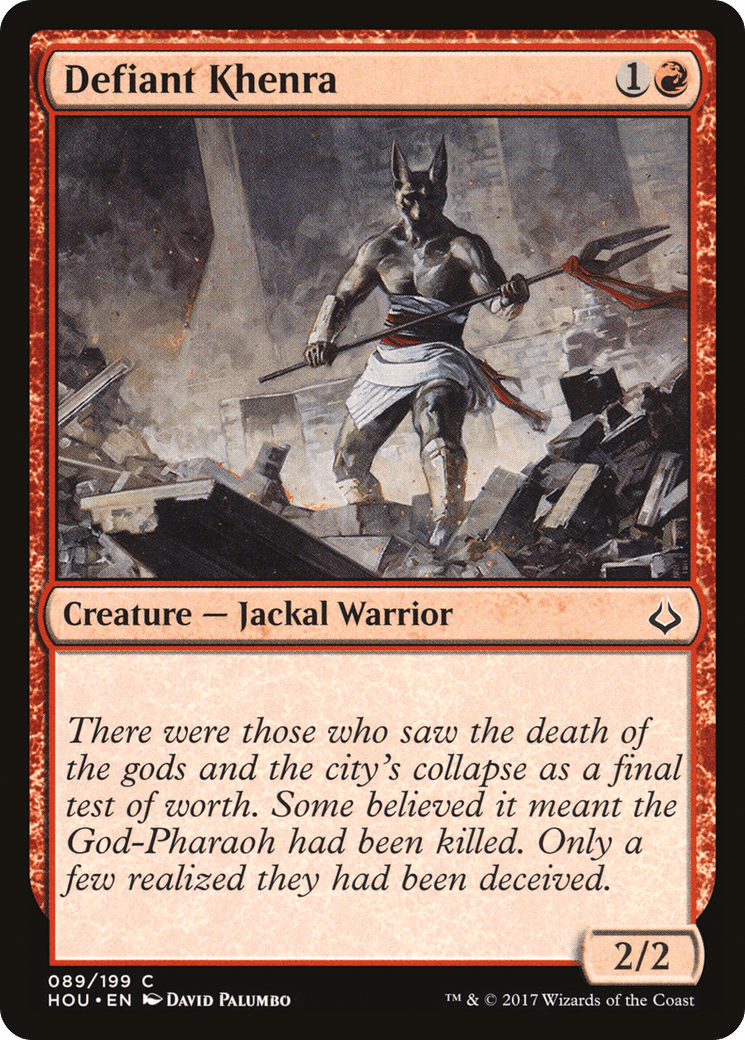 Defiant Khenra [Hour of Devastation] Foil