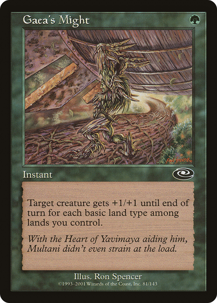 Gaea's Might [Planeshift] Foil