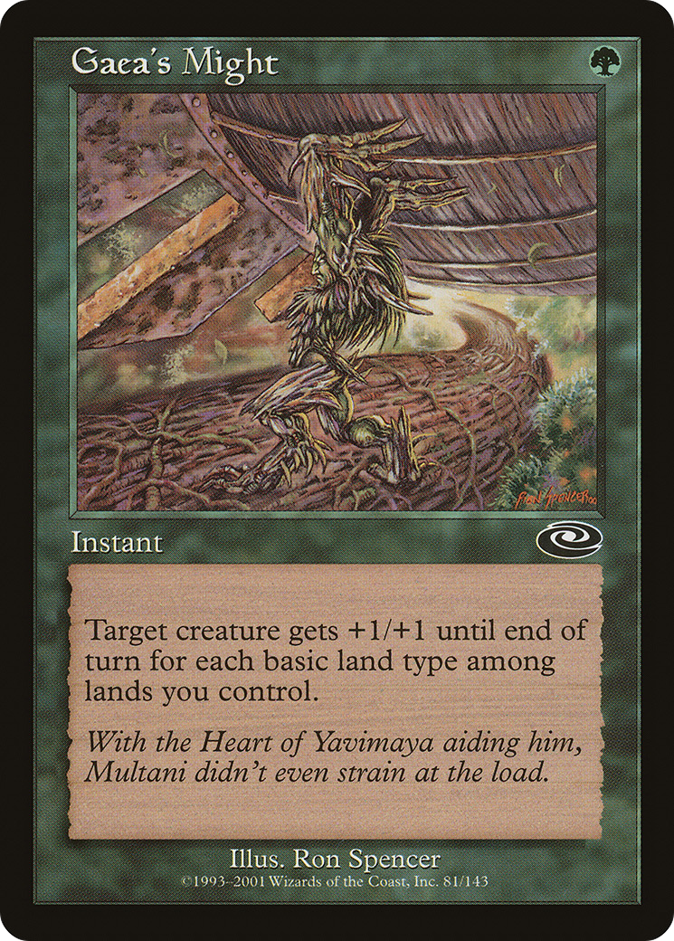 Gaea's Might [Planeshift] Foil