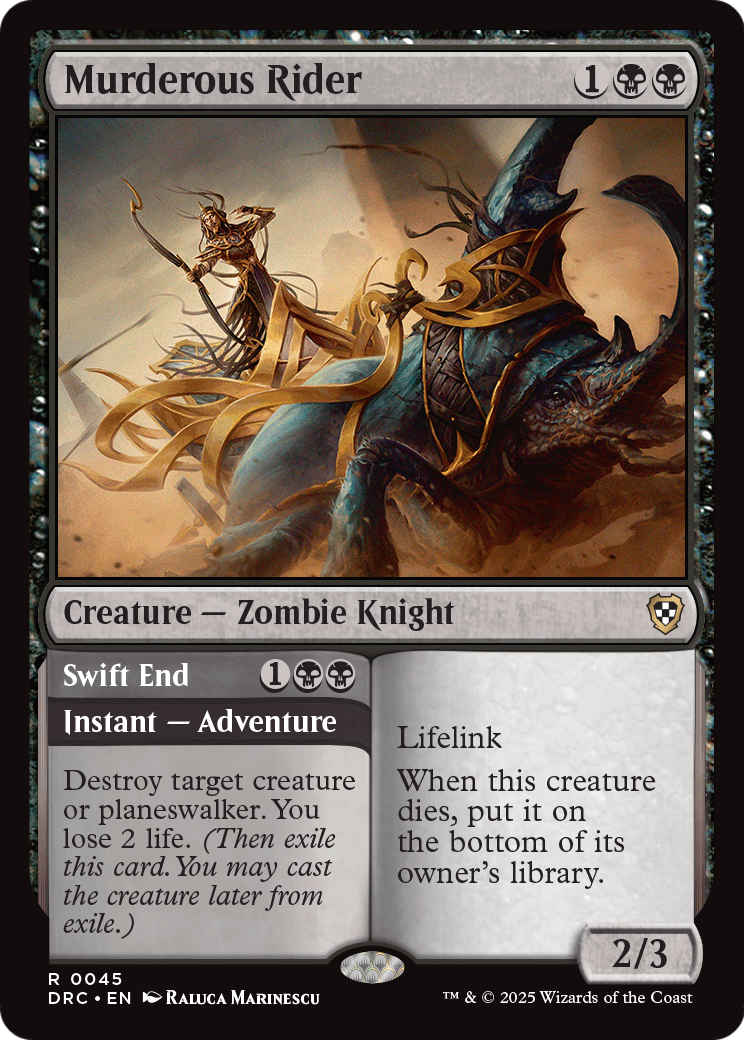 Murderous Rider (-045) [Commander: Aetherdrift]