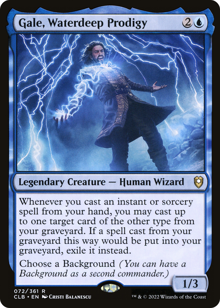 Gale, Waterdeep Prodigy [Commander Legends: Battle for Baldur's Gate] Foil