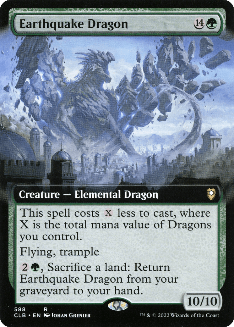Earthquake Dragon (Extended Art) [Commander Legends: Battle for Baldur's Gate] Foil