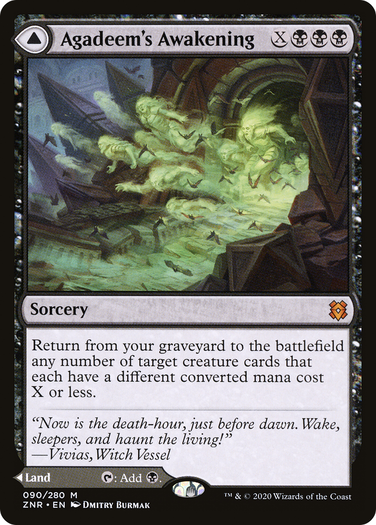 Agadeem's Awakening // Agadeem, the Undercrypt [Zendikar Rising] Foil