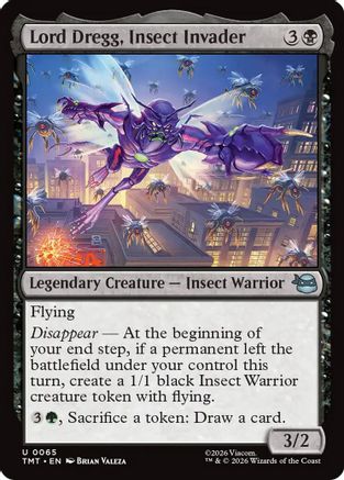 Lord Dregg, Insect Invader |  Foil (065) [Teenage Mutant Ninja Turtles]