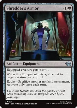Shredder's Armor |  Foil (075) [Teenage Mutant Ninja Turtles]
