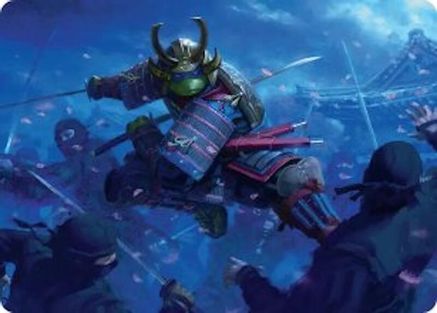 Leonardo, Sewer Samurai Art Card (1/54) (Gold-Stamped Signature) |  (001) [Art Series: Teenage Mutant Ninja Turtles]