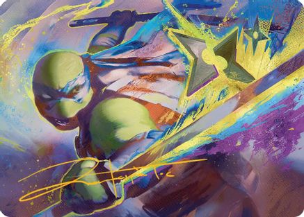 Leonardo's Technique Art Card |  (002) [Art Series: Teenage Mutant Ninja Turtles]