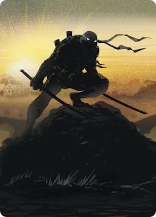 Leonardo, Sewer Samurai Art Card (20/54) (Gold-Stamped Signature) |  (020) [Art Series: Teenage Mutant Ninja Turtles]
