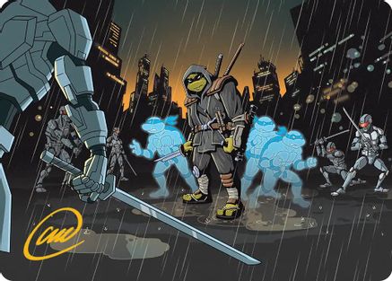 The Last Ronin's Technique Art Card (Gold-Stamped Signature) |  (023) [Art Series: Teenage Mutant Ninja Turtles]