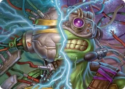 Mind Transfer Protocol Art Card (Gold-Stamped Signature) |  (005) [Art Series: Teenage Mutant Ninja Turtles]