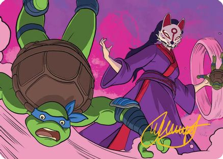 Kitsune's Technique Art Card (Gold-Stamped Signature) |  (024) [Art Series: Teenage Mutant Ninja Turtles]