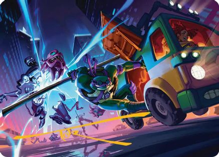 Donatello, Rad Scientist Art Card (Gold-Stamped Signature) |  (047) [Art Series: Teenage Mutant Ninja Turtles]