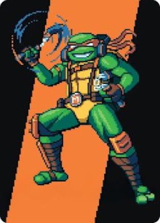 Michelangelo, the Heart Art Card |  (035) [Art Series: Teenage Mutant Ninja Turtles]