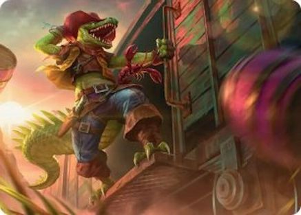 Leatherhead, Iron Gator Art Card |  (043) [Art Series: Teenage Mutant Ninja Turtles]