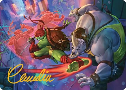 Super Combo Art Card (Gold-Stamped Signature) |  (044) [Art Series: Teenage Mutant Ninja Turtles]