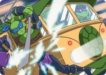 Don & Leo, Problem Solvers Art Card |  (030) [Art Series: Teenage Mutant Ninja Turtles]
