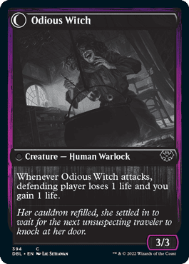Ragged Recluse // Odious Witch [Innistrad: Double Feature] Foil