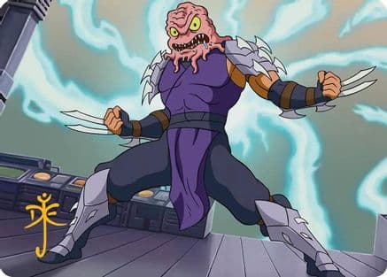 Krang & Shredder Art Card (Gold-Stamped Signature) |  (031) [Art Series: Teenage Mutant Ninja Turtles]