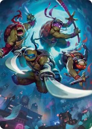 Heroes in a Half Shell Art Card |  (041) [Art Series: Teenage Mutant Ninja Turtles]