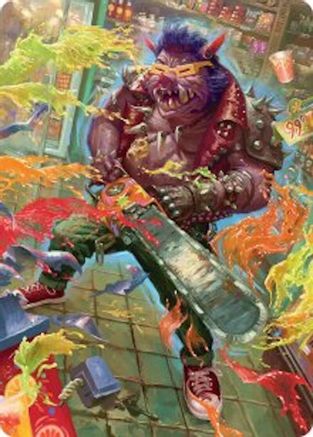 Bebop, Porcine Punk Art Card |  (052) [Art Series: Teenage Mutant Ninja Turtles]