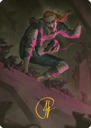 Rat King, the Chaosbringer Art Card (Gold-Stamped Signature) |  (053) [Art Series: Teenage Mutant Ninja Turtles]