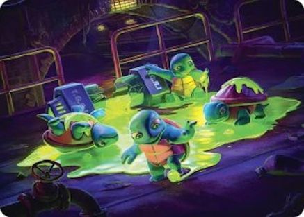 The Ooze Art Card (Gold-Stamped Signature) |  (018) [Art Series: Teenage Mutant Ninja Turtles]