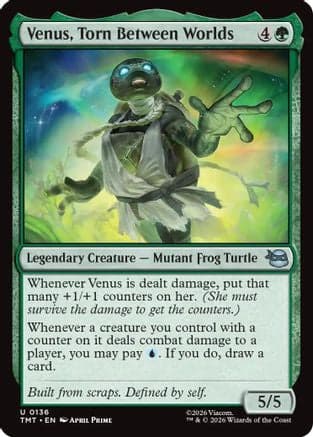 Venus, Torn Between Worlds |  Foil (136) [Teenage Mutant Ninja Turtles]
