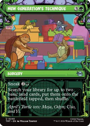 New Generation's Technique (Showcase) |  Foil (240) [Teenage Mutant Ninja Turtles]
