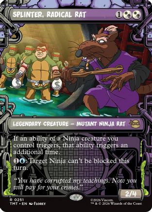 Splinter, Radical Rat (Showcase) |  Foil (251) [Teenage Mutant Ninja Turtles]