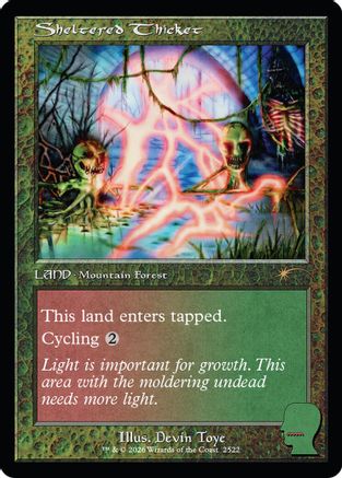 Sheltered Thicket |  Foil (2522) [Secret Lair Drop Series]
