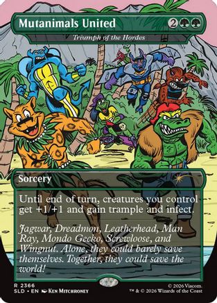 Mutanimals United - Triumph of the Hordes |  Foil (2366) [Secret Lair Drop Series]