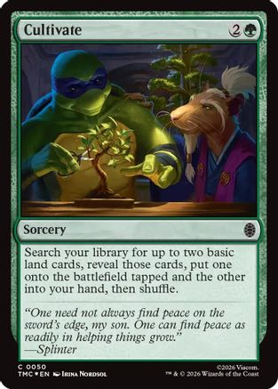 Cultivate (Surge Foil) |  Foil (050) [Commander: Teenage Mutant Ninja Turtles]