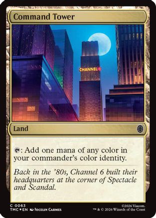 Command Tower (Surge Foil) |  Foil (063) [Commander: Teenage Mutant Ninja Turtles]