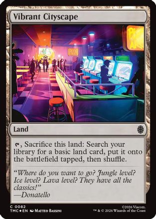 Vibrant Cityscape (Surge Foil) |  Foil (082) [Commander: Teenage Mutant Ninja Turtles]