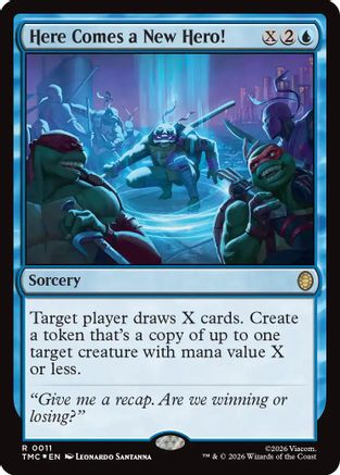 Here Comes a New Hero! (Surge Foil) |  Foil (011) [Commander: Teenage Mutant Ninja Turtles]