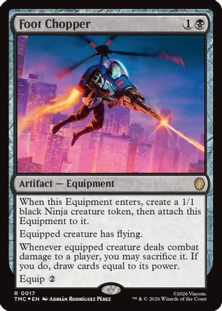 Foot Chopper (Surge Foil) |  Foil (017) [Commander: Teenage Mutant Ninja Turtles]