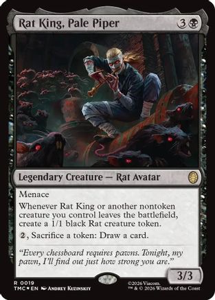 Rat King, Pale Piper (Surge Foil) |  Foil (019) [Commander: Teenage Mutant Ninja Turtles]