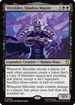 Shredder, Shadow Master (Surge Foil) |  Foil (020) [Commander: Teenage Mutant Ninja Turtles]