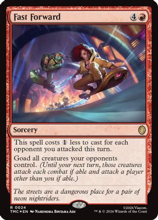 Fast Forward (Surge Foil) |  Foil (024) [Commander: Teenage Mutant Ninja Turtles]