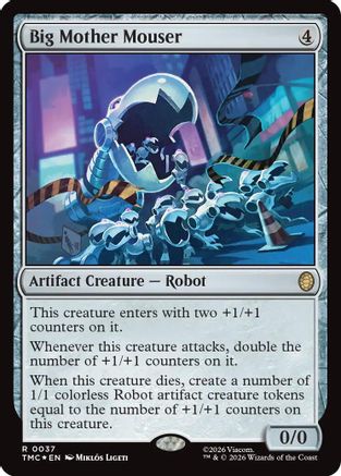 Big Mother Mouser (Surge Foil) |  Foil (037) [Commander: Teenage Mutant Ninja Turtles]