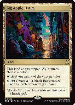 Big Apple, 3 a.m. (Surge Foil) |  Foil (042) [Commander: Teenage Mutant Ninja Turtles]