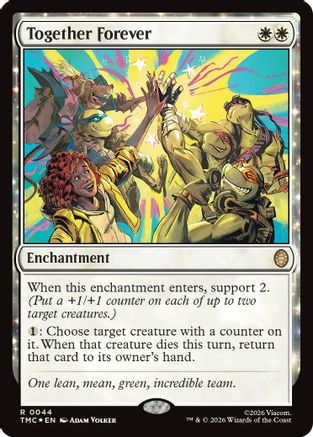 Together Forever (Surge Foil) |  Foil (044) [Commander: Teenage Mutant Ninja Turtles]
