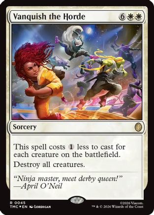 Vanquish the Horde (Surge Foil) |  Foil (045) [Commander: Teenage Mutant Ninja Turtles]