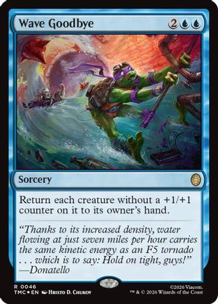 Wave Goodbye (Surge Foil) |  Foil (046) [Commander: Teenage Mutant Ninja Turtles]