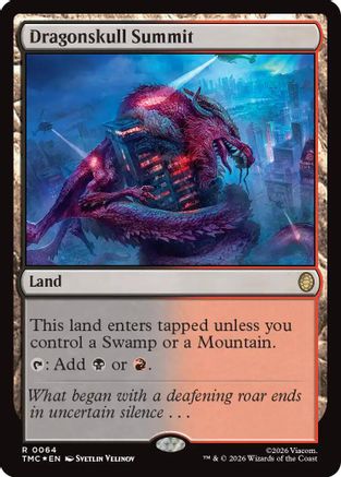 Dragonskull Summit (Surge Foil) |  Foil (064) [Commander: Teenage Mutant Ninja Turtles]