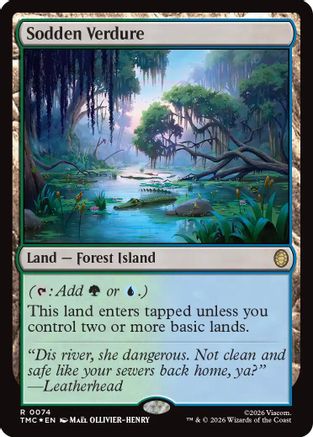Sodden Verdure (Surge Foil) |  Foil (074) [Commander: Teenage Mutant Ninja Turtles]