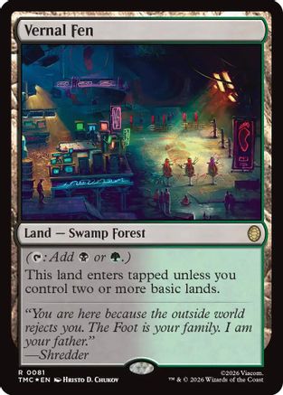 Vernal Fen (Surge Foil) |  Foil (081) [Commander: Teenage Mutant Ninja Turtles]